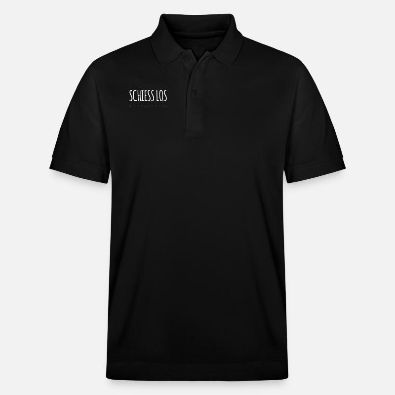 lass hören - Stanley/Stella Unisex Bio-Poloshirt PREPSTER - Schwarz
