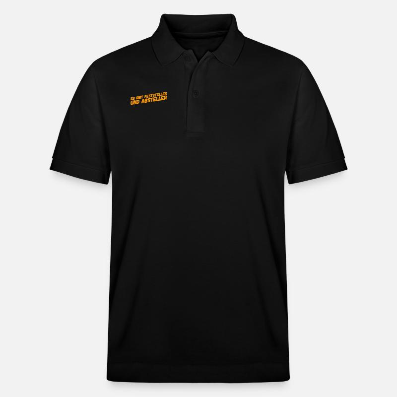 ich bin ein Macher - Stanley/Stella Unisex Bio-Poloshirt PREPSTER - Schwarz