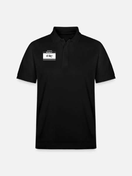 was geht bei dir? - Stanley/Stella Unisex Bio-Poloshirt PREPSTER - Schwarz