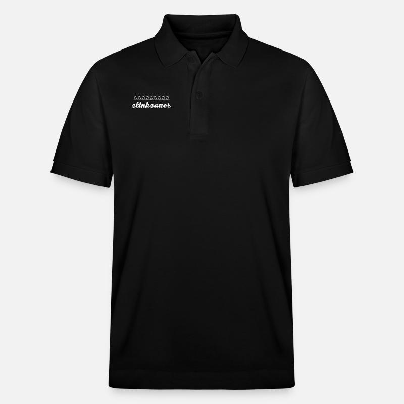 ich bin so sauer - Stanley/Stella Unisex Bio-Poloshirt PREPSTER - Schwarz