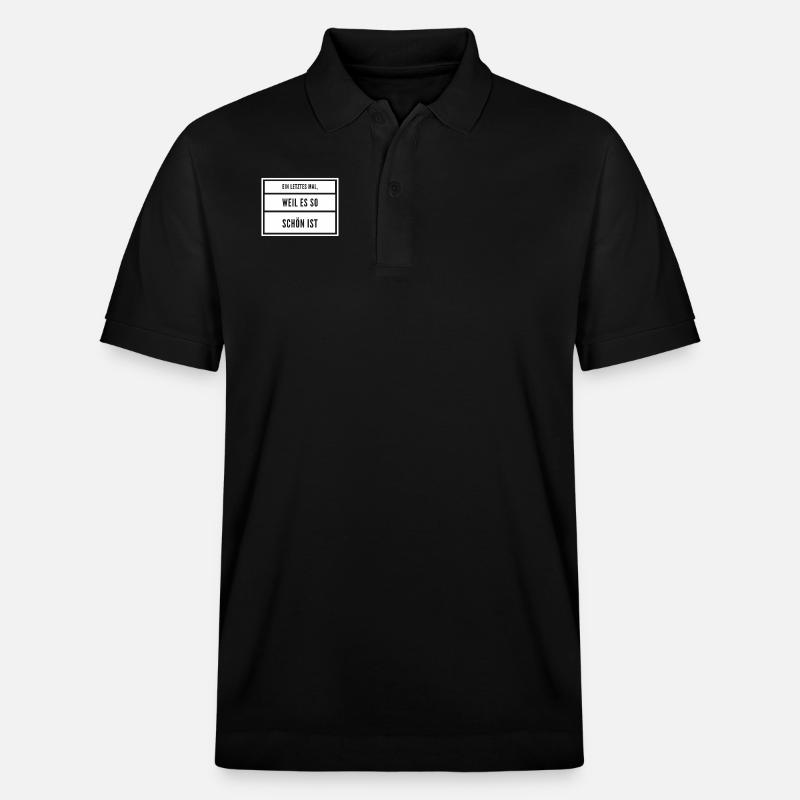 ein aller letztes mal - Stanley/Stella Unisex Bio-Poloshirt PREPSTER - Schwarz