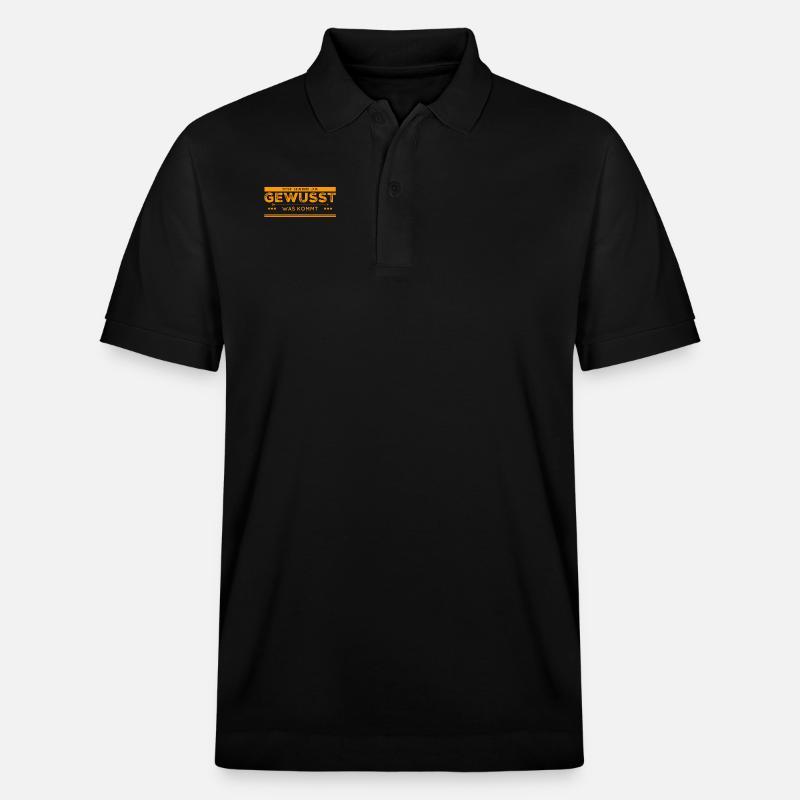 ich wusste es - Stanley/Stella Unisex Bio-Poloshirt PREPSTER - Schwarz