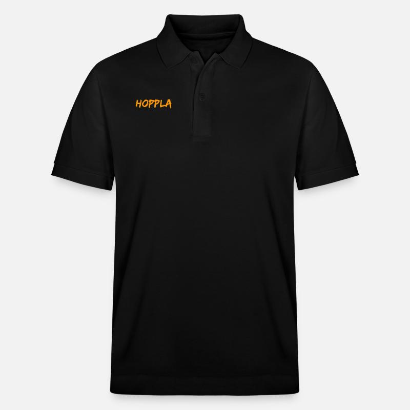 das passierte ausversehen - Stanley/Stella Unisex Bio-Poloshirt PREPSTER - Schwarz