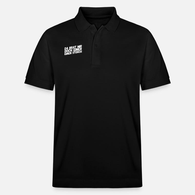 das überrascht mich - Stanley/Stella Unisex Bio-Poloshirt PREPSTER - Schwarz