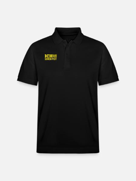 ich bin verwundert - Stanley/Stella Unisex Bio-Poloshirt PREPSTER - Schwarz