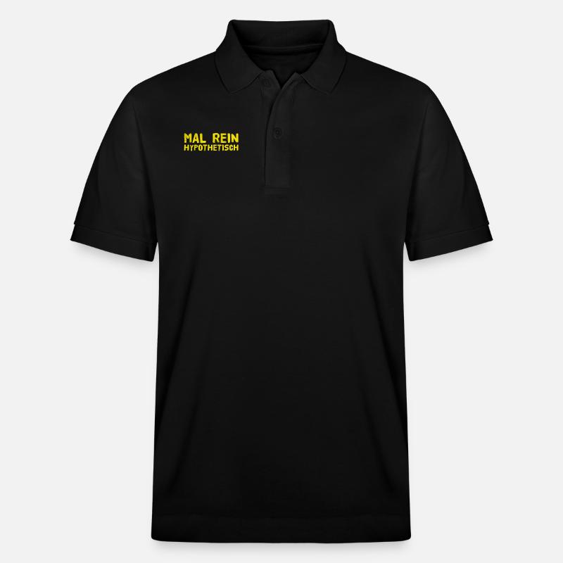 hypothetisch gefragt - Stanley/Stella Unisex Bio-Poloshirt PREPSTER - Schwarz