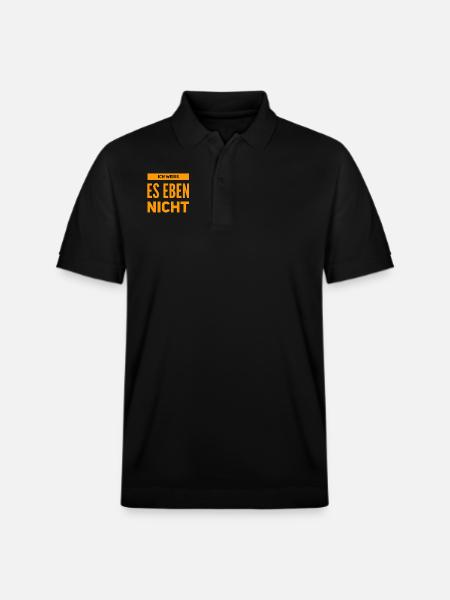 I have no idea - Stanley/Stella Unisex Organic Polo Shirt PREPSTER - black