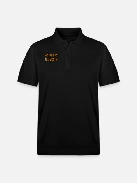 these are all illusions - Stanley/Stella Unisex Organic Polo Shirt PREPSTER - black