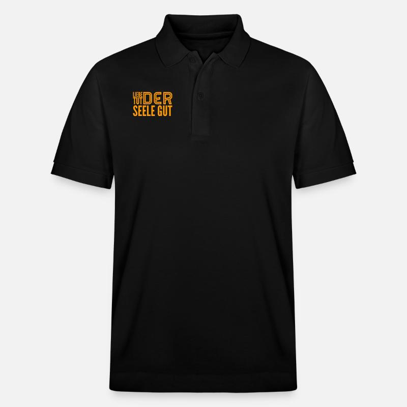 Liebe tut gut - Stanley/Stella Unisex Bio-Poloshirt PREPSTER - Schwarz