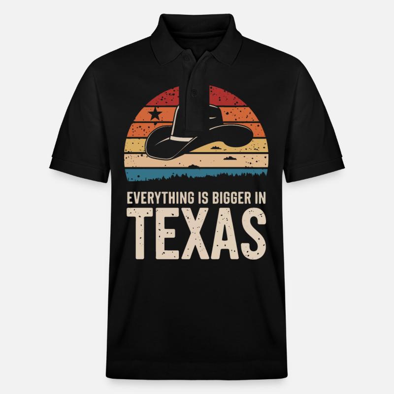 État du Texas Texans Texas - Polo PREPSTER bio Stanley/Stella Unisexe - noir