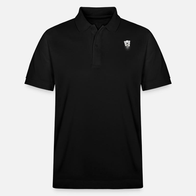 OURS POLAIRE DE POCHE - Polo PREPSTER bio Stanley/Stella Unisexe - noir