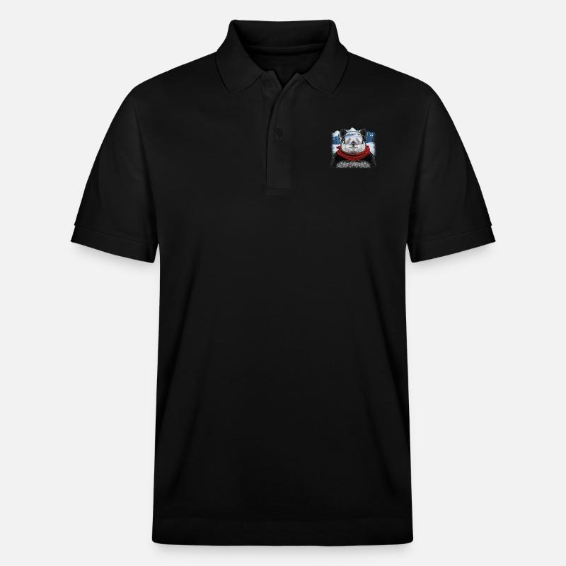 panda de ski - Polo PREPSTER bio Stanley/Stella Unisexe - noir