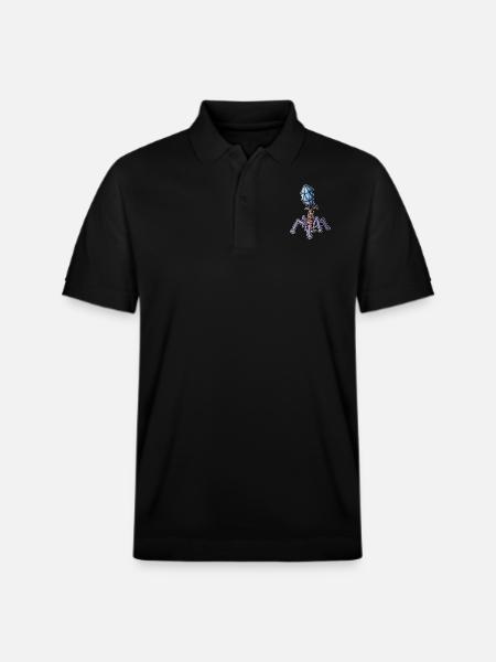 Virus Bacteriophage - Stanley/Stella Unisex Bio-Poloshirt PREPSTER - Schwarz