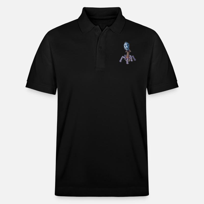 Virus Bacteriophage - Stanley/Stella Unisex Bio-Poloshirt PREPSTER - Schwarz