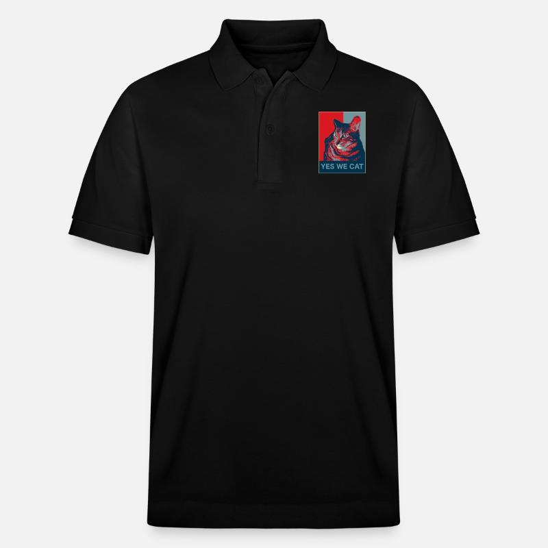 Yes we Cat - Stanley/Stella Unisex Bio-Poloshirt PREPSTER - Schwarz