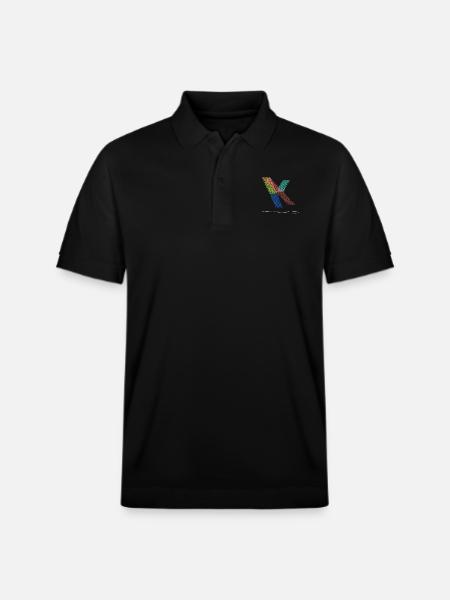 Abstract design graffiti veggie - Stanley/Stella Unisex Organic Polo Shirt PREPSTER - black