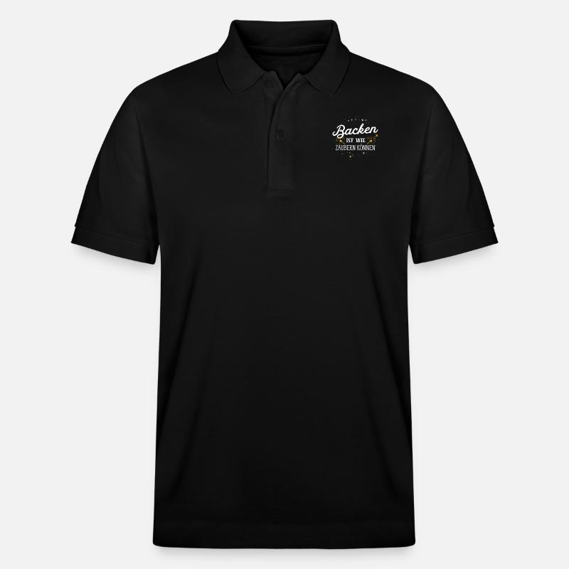 Bake and do magic - Stanley/Stella Unisex Organic Polo Shirt PREPSTER - black