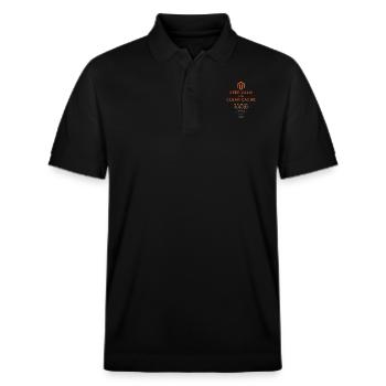 Keep Calm and Clear Cache Magento - Stanley/Stella Unisex Bio-Poloshirt PREPSTER - Schwarz - Vorne - Roxy (174cm) & Andy (188cm)
