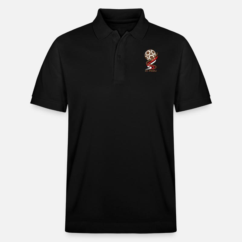 Fußball - St. Pauli - Stanley/Stella Unisex Bio-Poloshirt PREPSTER - Schwarz