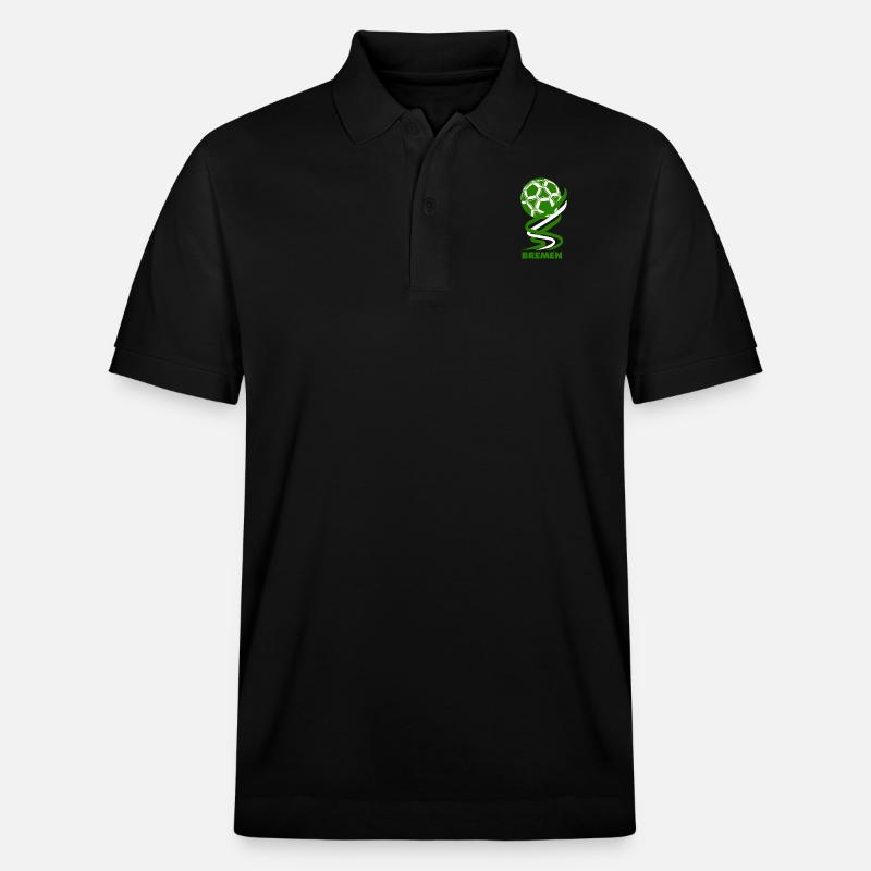 Fußball - Bremen - Stanley/Stella Unisex Bio-Poloshirt PREPSTER - Schwarz