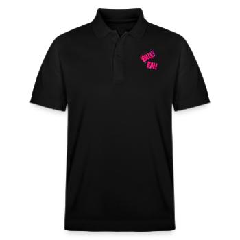 Volley Ball - Stanley/Stella Unisex Organic Polo Shirt PREPSTER - black - Front - Roxy (174cm) & Andy (188cm)