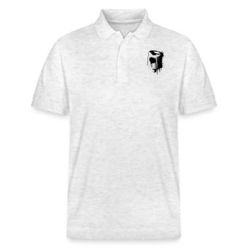 Fatcap NYC sale - Polo PREPSTER bio Stanley/Stella Unisexe - blanc chiné - Devant - Roxy (174cm) & Andy (188cm)