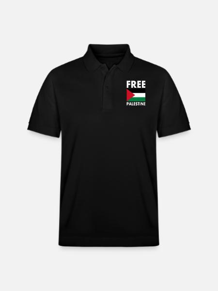 Free palestine - Stanley/Stella PREPSTER økologisk unisex poloshirt - sort