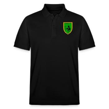 Spezialist Aufklärung Digital - Stanley/Stella Unisex Bio-Poloshirt PREPSTER - Schwarz - Vorne - Roxy (174cm) & Andy (188cm)