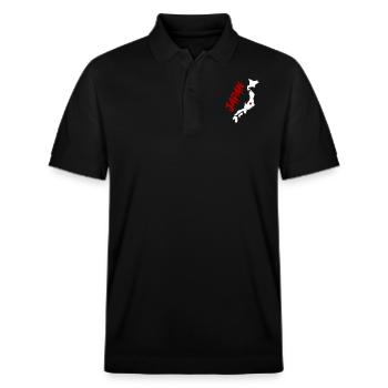 Japon - Polo PREPSTER bio Stanley/Stella Unisexe - noir - Devant - Roxy (174cm) & Andy (188cm)