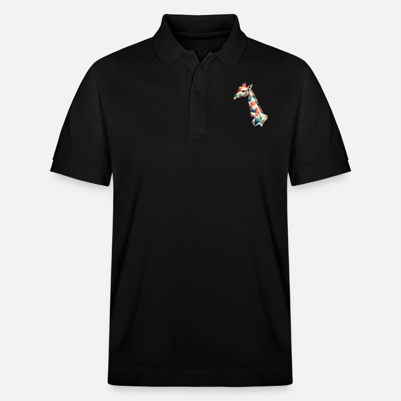 Giraffe // giraffe - Stanley/Stella Unisex Bio-Poloshirt PREPSTER - Schwarz