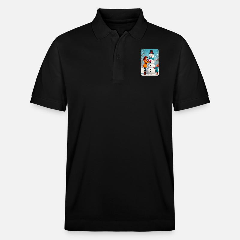 personalisiertes Design-Muttergeschenk - Stanley/Stella Unisex Bio-Poloshirt PREPSTER - Schwarz