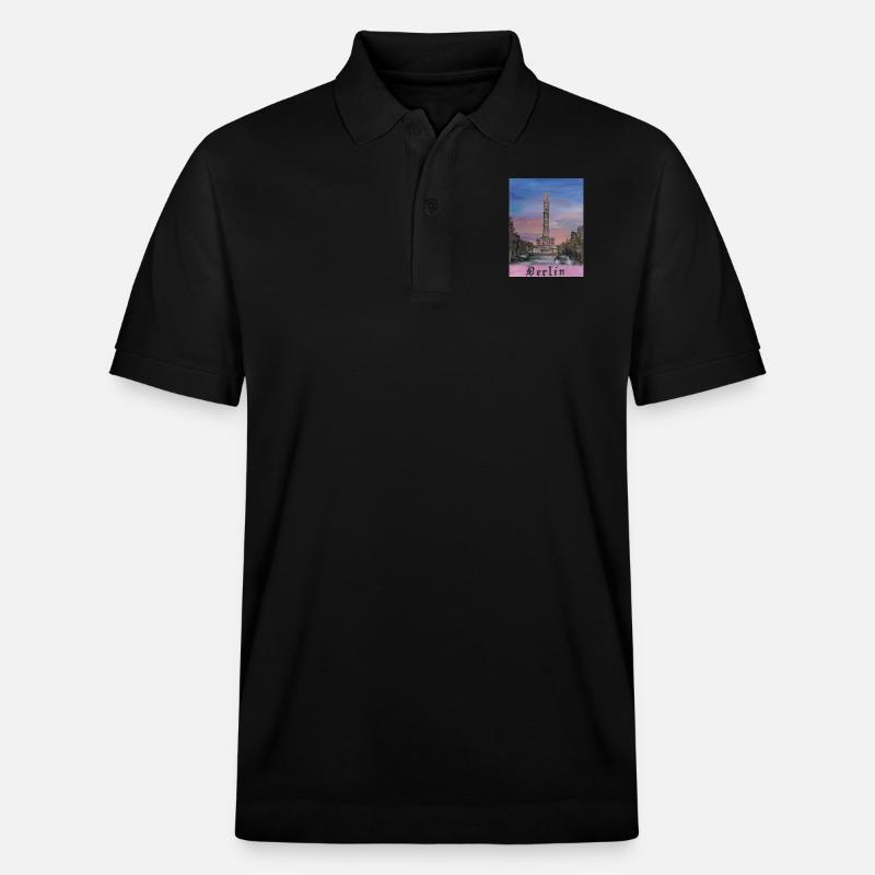 Siegessäule - Stanley/Stella Unisex Bio-Poloshirt PREPSTER - Schwarz