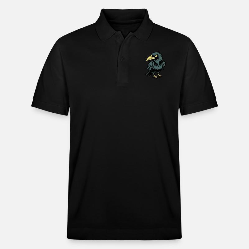 rabe comic tier - Stanley/Stella Unisex Bio-Poloshirt PREPSTER - Schwarz