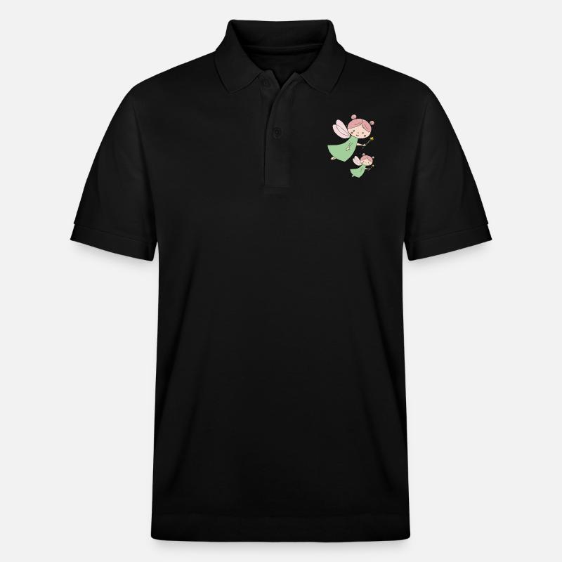 Fée grande et petite - Polo PREPSTER bio Stanley/Stella Unisexe - noir
