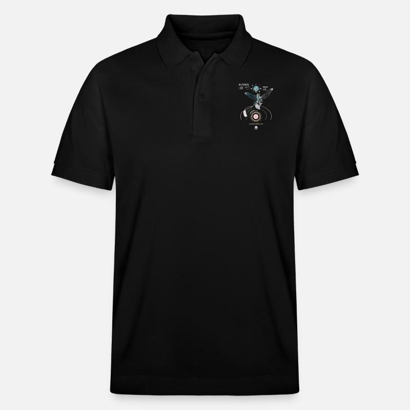 Kitesurfer - Stanley/Stella Unisex Bio-Poloshirt PREPSTER - Schwarz