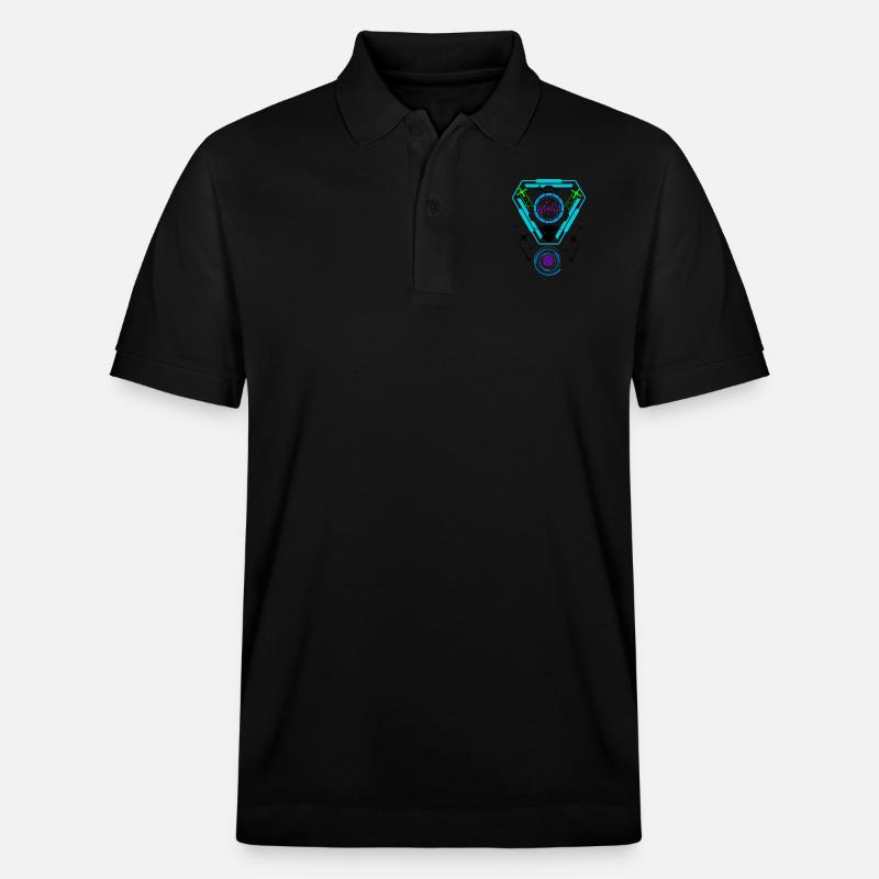 Techno Rave - Stanley/Stella Unisex Bio-Poloshirt PREPSTER - Schwarz