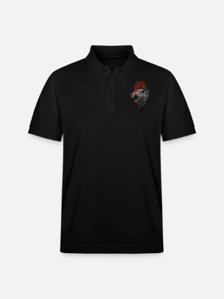 Ur-Inferno: Wütender Pavianaffe - Stanley/Stella Unisex Bio-Poloshirt PREPSTER - Schwarz