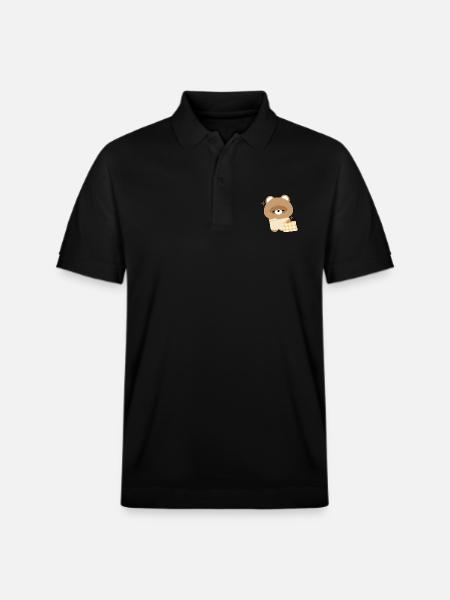Sleepy Beaver - Stanley/Stella Unisex Organic Polo Shirt PREPSTER - black