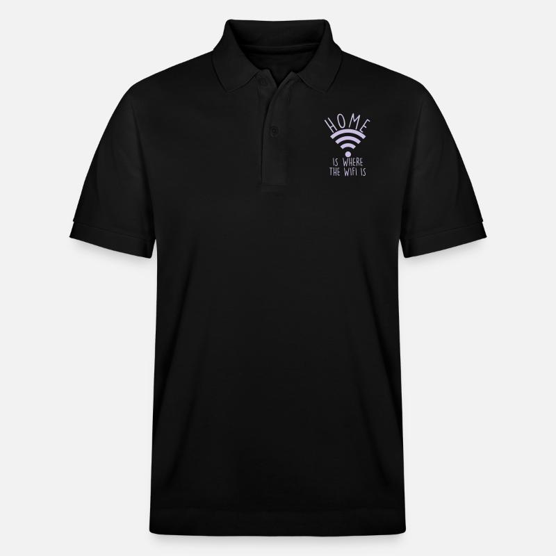 W-LAN EST LA MAISON - Polo PREPSTER bio Stanley/Stella Unisexe - noir