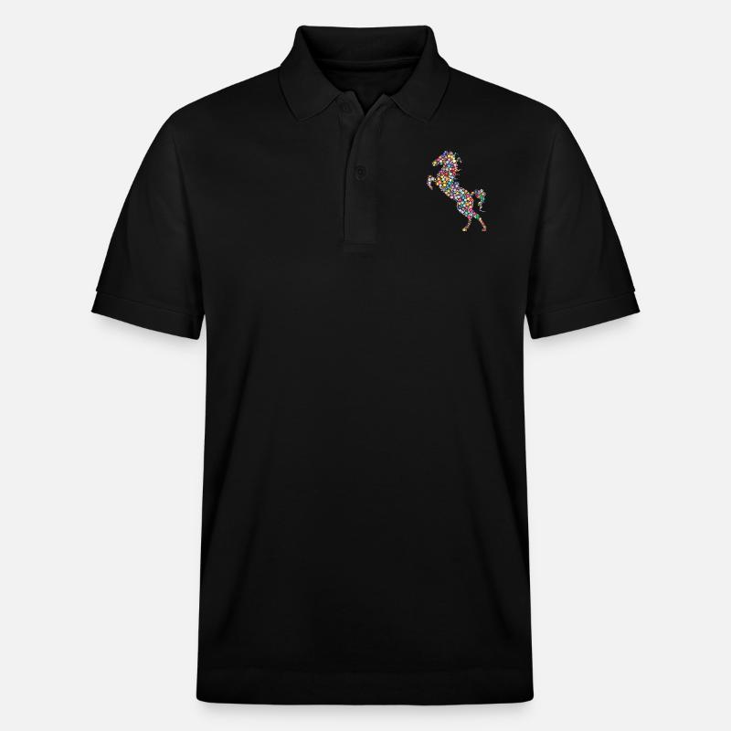 Cheval - Polo PREPSTER bio Stanley/Stella Unisexe - noir