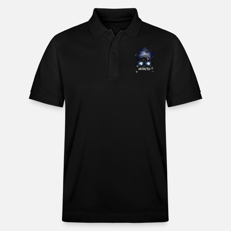 Antarktis - Stanley/Stella Unisex Bio-Poloshirt PREPSTER - Schwarz
