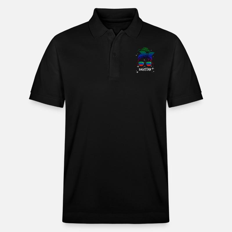Daghestan - Polo PREPSTER bio Stanley/Stella Unisexe - noir