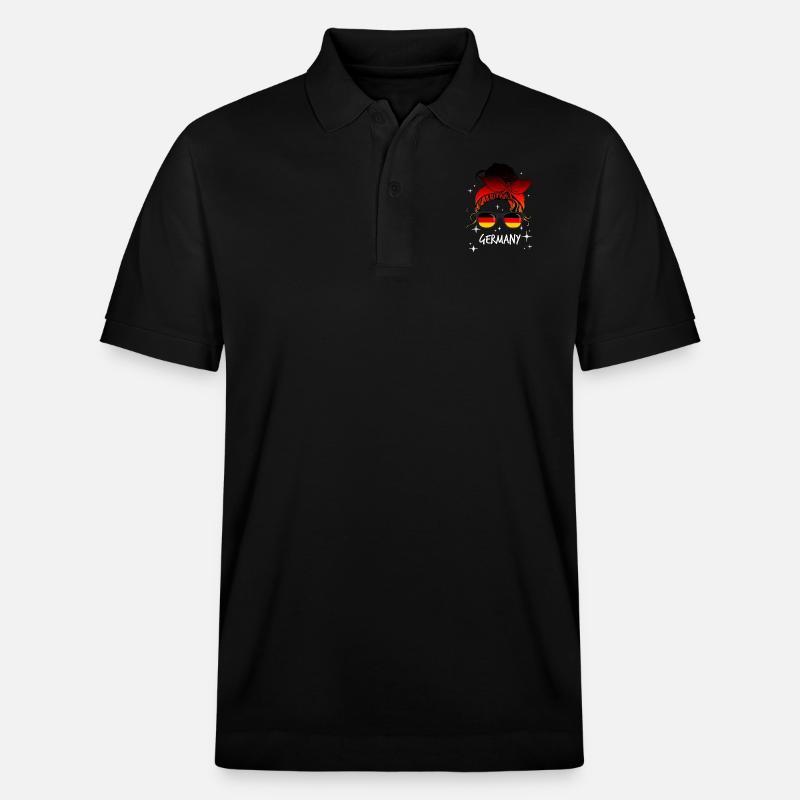 Deutschland - Stanley/Stella Unisex Bio-Poloshirt PREPSTER - Schwarz