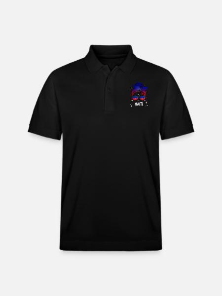 Haiti - Stanley/Stella Unisex Organic Polo Shirt PREPSTER - black