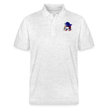 Philippinen - Stanley/Stella Unisex Bio-Poloshirt PREPSTER - Weiß meliert - Vorne - Roxy (174cm) & Andy (188cm)