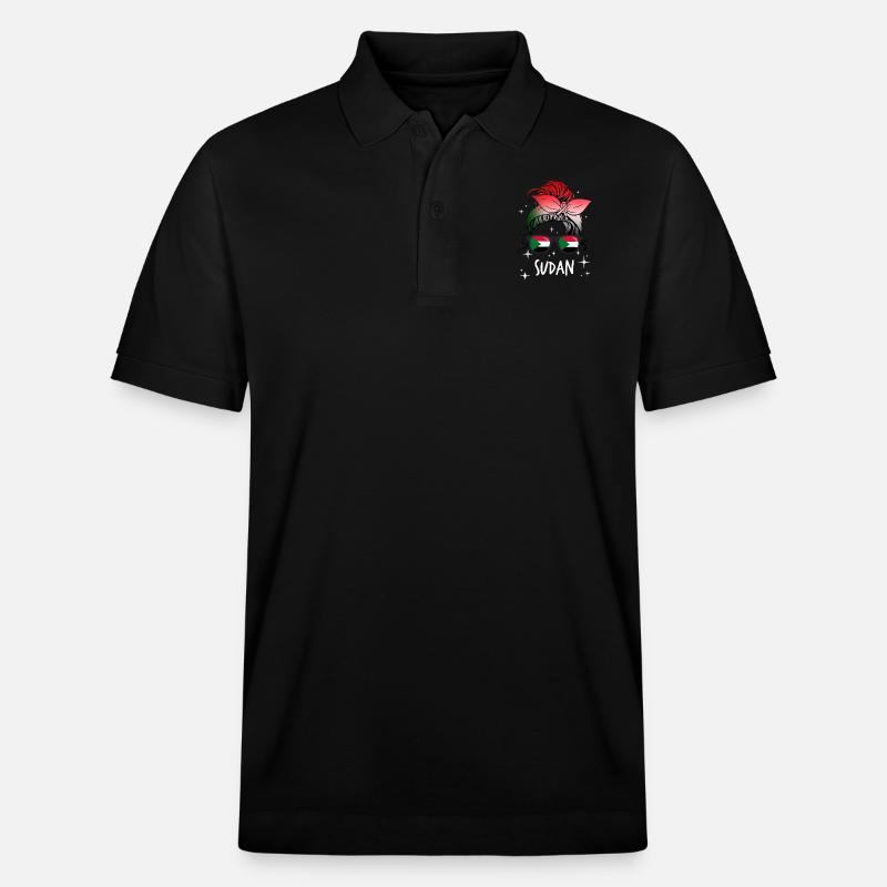 Sudan - Stanley/Stella Unisex Bio-Poloshirt PREPSTER - Schwarz