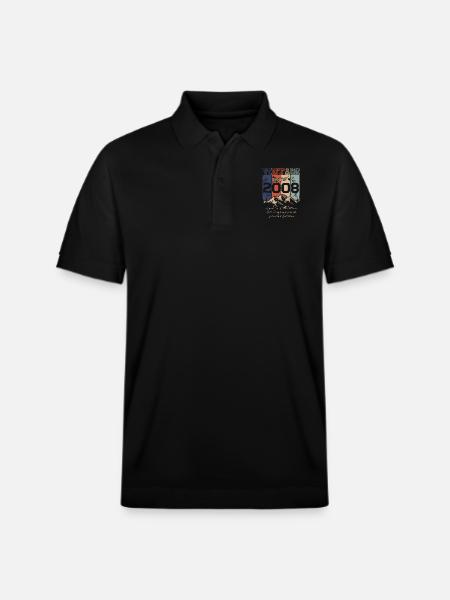 Legendary 2008 vintage - Stanley/Stella Unisex Organic Polo Shirt PREPSTER - black