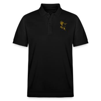 Corbeau doré - Polo PREPSTER bio Stanley/Stella Unisexe - noir - Devant - Roxy (174cm) & Andy (188cm)