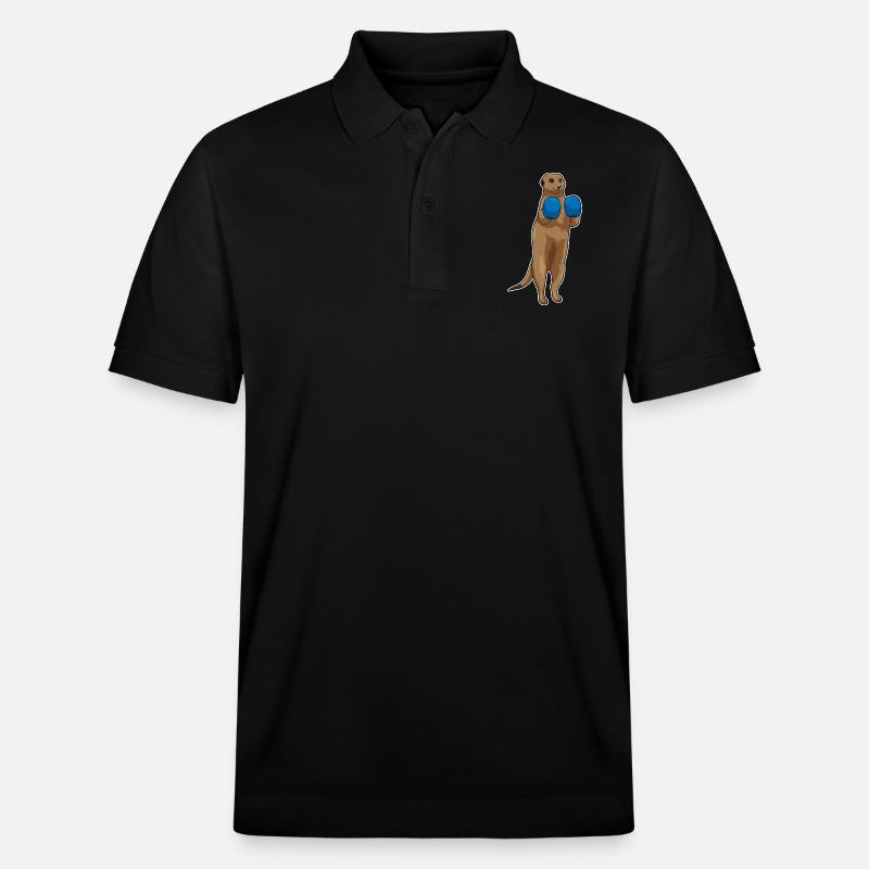 Erdmännchen Boxer Boxhandschuhe - Stanley/Stella Unisex Bio-Poloshirt PREPSTER - Schwarz