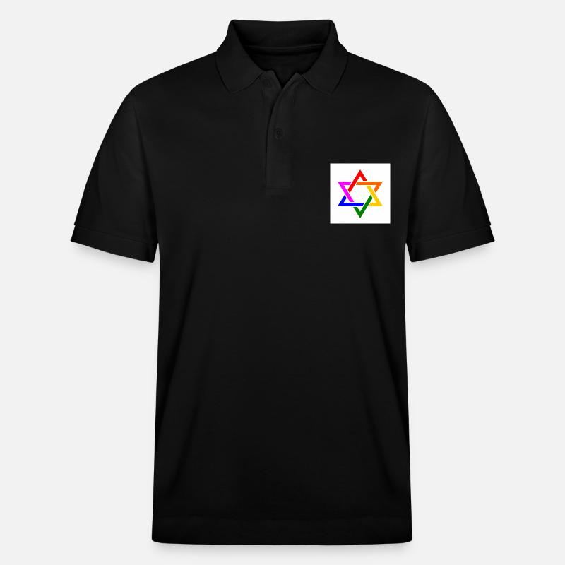 Israel lgbt drapeau - Polo PREPSTER bio Stanley/Stella Unisexe - noir